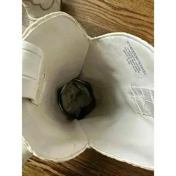 Steve Madden x REVOLVE Wynter Western Boots Bone Multi NWOB - Picture 9 of 12